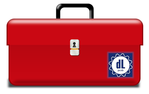 Red toolbox with digital learning logo 